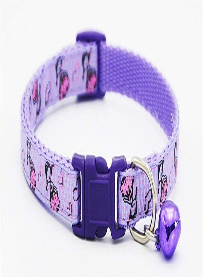Pet Guard Adjustable Puppy and Cat Collars (Single Piece) Buckle Safety Neck Collar Strap with Bell Small Size (Colour May Vary) - Image 2